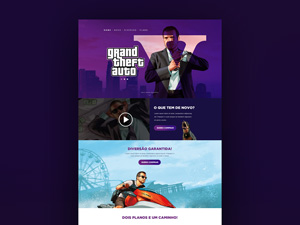 GTA V Landing Page