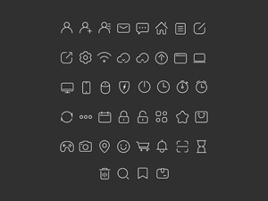 100 Stroke Icons