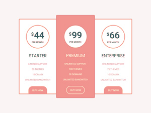 Pricing Tables Example
