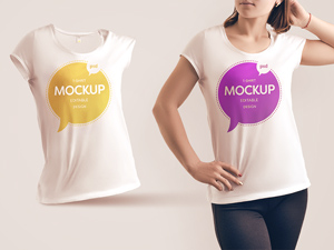 T-Shirt Mockup For Women
