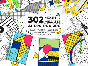 Six Illustrations & Element Patterns