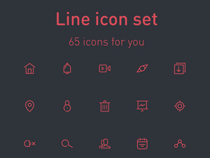 65 Line Icons