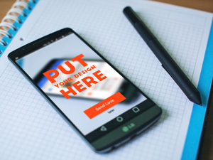 LG Android Phone Mockup