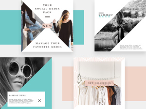 4 Instagram Fashion Templates