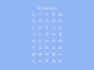 40 Travel Icons