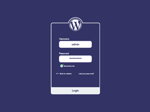 WordPress Flat Login
