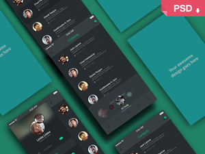 App Screens Perspective Mockup