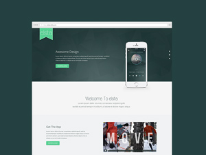 Elsta  – Mobile Application Landing Page