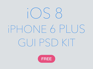 iOS 8 iPhone 6 Plus GUI