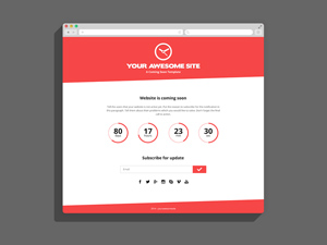Bootstrap Coming Soon Template