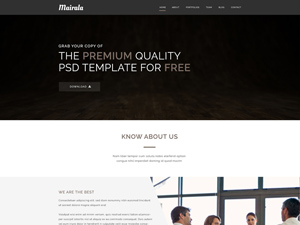 MAIRALA – One Page Corporate Agency Template