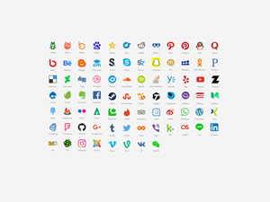 80 Social Media Icons