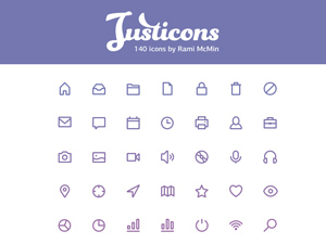 Justicons – 140 Stroke Icons