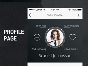 Profile Page For An iPhone App