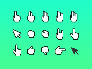 Hand Cursor Icon – Sketch and Photoshop