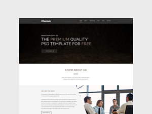 Mairala – One Page Corporate Agency Template
