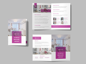A5 Bifold Brochure Mockup