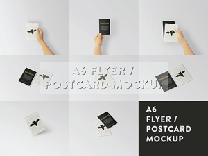 A6 Flyer & Postcard Mockup