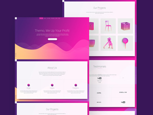 Agency Rainbow Website Template