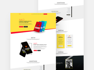 AKO – App Landing Page Template