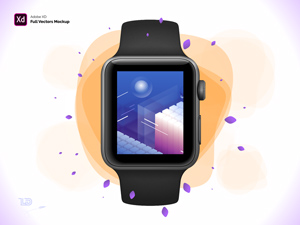 Apple Watch S3 42mm Mockup For Adobe XD Mockup