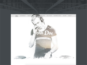 Responsive Template For Musicians