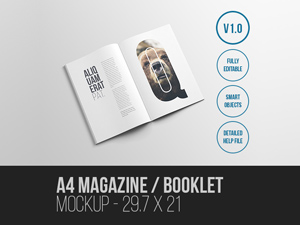 A4 Magazine Mockup