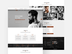 Barbershop Free Website Template