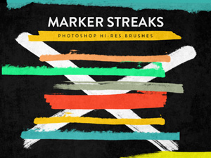 Marker Streaks Brushes