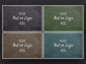 Blackboard & Chalk Mockups