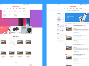 Bouncer Ecommerce UI Kit For Adobe XD