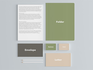 Stationary Branding Mockup Set Sample