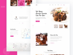 Cake Shop Landing Page Template