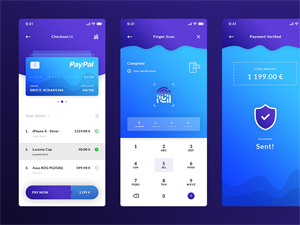 Checkout, Finger Scan & Payment Verified iOS App