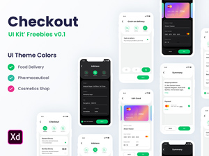 Checkout UI Kit For Adobe XD