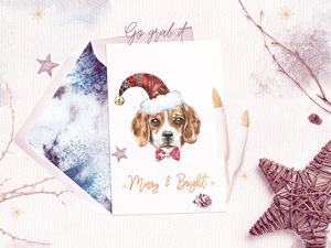 Dog Christmas Card