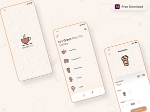 Coffee Shop App Design