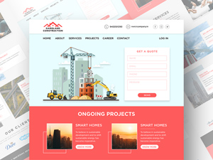 Construction Company Website Template