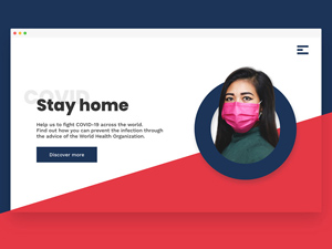 COVID-19 Adobe XD Hero Template