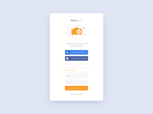 Sign Up Screen UI