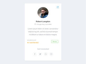 User Profile Card