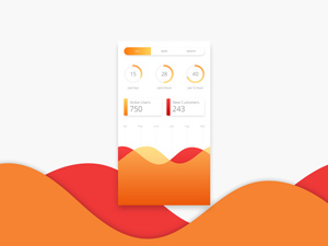 Analytics Chart App Screen
