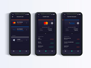 Account View App Screen For Adobe XD