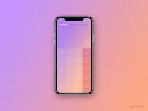 Mobile Calculator Xd Concept