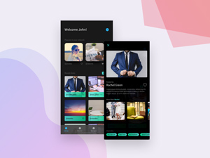 Photo Sharing App UI For Adobe XD
