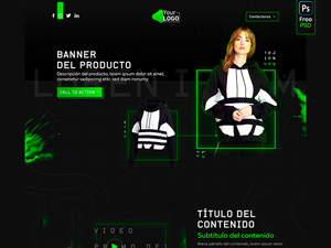 Dark Template Landing Page