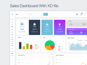 Dashboard Design For Xd