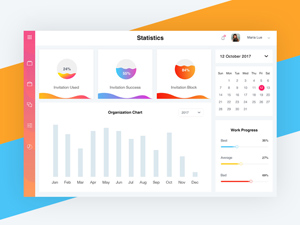 Vibrant Dashboard UI Design