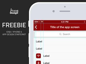 iOS iPhone6 App Design Starterkit