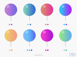 Delicious Photoshop Gradients
